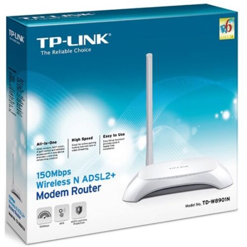 Modem Roteador TP-LINK ADSL2+ TD-W8901N (1711502103)